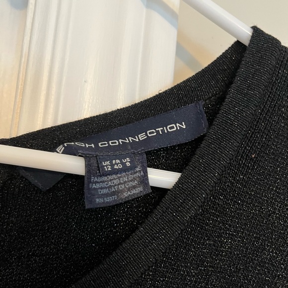 French Connection shimmer bandage long sleeve dress, size 8 - Picture 2 of 3